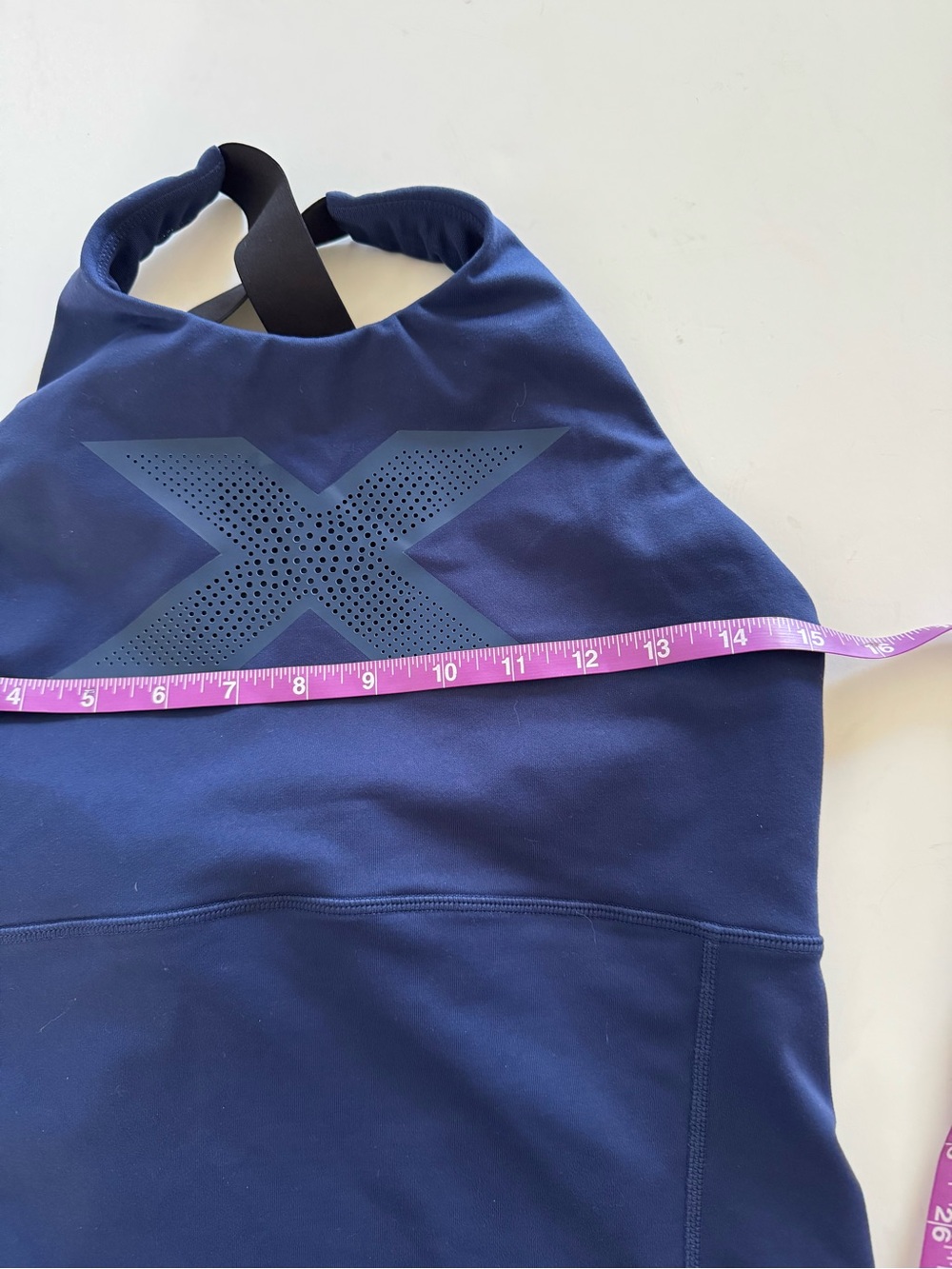2XU Navy Racerback Performance Tank - Picture 6 of 8